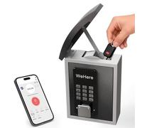 DiDiHere Key Lock Box with Drop Slot, Porch Key Box Wall Mount, Smart Key LockBox for House Outside, Realtors, Apartment, Store, Multiple Unlocking Ways