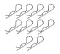 DIDILLX 10pcs Ear Shaped Spring Cotter Pins Assortment set Steel Hairpin Clips Spring Cotter Pins set for Hitches Pin Locking S