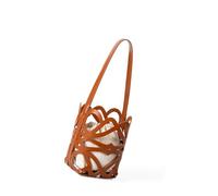 DIDILLX Casual Korean Inspired Bucket Bag Spacious Hollow Design Comfortable Strap Underarm Purse Daily Commute Travel Companion Korean Hollow Out Bag