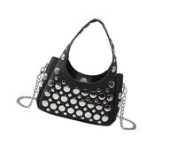 DIDILLX Creative Crossbody Bag For Women Stylish Studded Shoulder Purse Removable Strap For Commuting And Business Meetings Pu Shoulder Bag