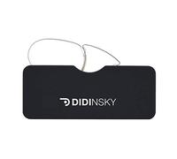DIDINSKY Reading glasses for men and women. Portable glasses With Pocket Hard Case. Stylish frameless glasses for Optimal comfort. Fashion glasses. Black +3.0 - LOUVRE