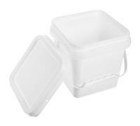 Didiseaon 0.5 Gallon ABS Paint Bucket with Lid Reusable Plastic Container for Paints Sturdy 5L Painting Kettle with Handle for DIY Projects and Art Supplies