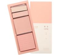 Didiseaon 1 Box Adhesive Note Pads Schedule Memo Pads Compact Book Tabs Pink Paper with Delicate Appearance Simple Style Portable Design Leaves No Traces after Torn for Office and School