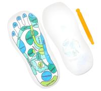 Didiseaon 1 Pair Foot Acupressure Massage Socks with Detailed Diagrams, Breathable Elastic Fiber Material, Simple and Convenient Design for Reflex Massage Relief in Men and Women