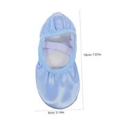 Didiseaon 1 Pair Girls Ribbon Ballet Shoes Women Ballet Practice Shoes Slippers Satin Dancing Flats for Enhanced Movement Precision in Dance Classes Sky Blue