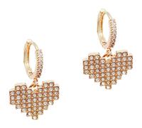 Didiseaon 1 Pair Heart Earrings for Women Creative Dangle Jewelry Lightweight Drop Earrings for Unique Heart Shaped Ear Decoration for Various Outfits Attractive