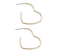 Didiseaon 1 Pair Heart Shape Earrings for Women Stylish Ear Jewelry Comfortable and Unique Daily Wear for Fashion Lovers Gold Color Ear Decor