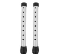 Didiseaon 1 Pair Walker Legs Replacement Tube, 28Mm Aluminum Alloy Mobility Aid Extenders with 8-Level Height Adjustment for Elderly Rehabilitation and Walker Leg Extension