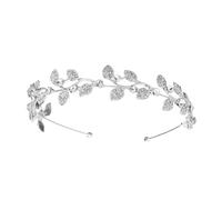 Didiseaon 1 PC Elegant Rhinestone Hair Hoop Leaf Shaped Bridal Hair Accessory for Weddings Parties Special Occasions Unique Headband for Women for Fairy Tale Looks