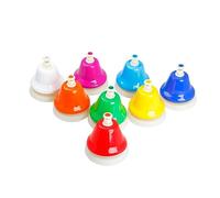 Didiseaon 1 Set Colorful Diatonic Metal Hand Bells for Eight Tone Musical Instruments for Educational Play Enhancing Cognitive Skills and Rhythm Development