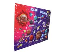 Didiseaon 1 Set Cute Felt Story Board for Solar System Early Learning Educational Interactive Storytelling Board for Preschoolers Sparks Creativity and Fine Motor Skills
