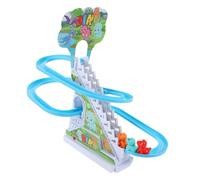 Didiseaon 1 Set Electric Dinosaur Wear Resistant Plaything Rail Car for Boys and Enhances Manual Skills Imagination Socialization