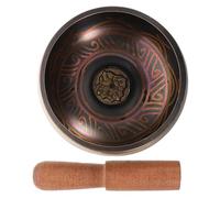 Didiseaon 1 Set Meditation Singing Bowl with Wooden Mallet Tibetan Sound Healing Bowl for Chakra Meditation Yoga Relaxation Handmade by Nepalese Artisans