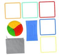 Didiseaon 1 Set Multi Colored Squares Game for Activity with Connectors Fun for Motor Skills Development and Family Games