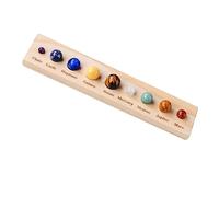 Didiseaon 1 Set Planet Crystal Ball Home Decoration Suit for Kids Crystal Sphere Celestial Model 9 Planets in The Solar System Home Accessory Planet Decor Round Stone