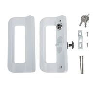 Didiseaon 1 Set Sliding Door Handle Replacement Lock for Sliding Glass Doors Easy Installation Resistant Suitable for Patio and Home Use