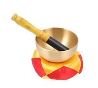 Didiseaon 1 Set Tibet Buddha Sound Bowl Singing Bowl with Mallet Mat for Meditation Relaxation Mindfulness Handcrafted for Stress Relief and Healing