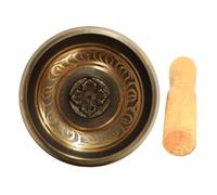 Didiseaon 1 Set Tibetan Singing Sound Bowl for Yoga and Meditation Diameter Handmade with Mallet for Mindfulness Relaxation and Spiritual Therapy