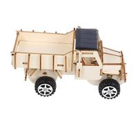 Didiseaon 1 Set Unfinished Wooden Solar Powered Car Kit DIY Small Solar Car Assembly Model for Science Projects Educational Lightweight and Easy to Assemble