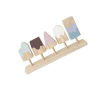 Didiseaon 1 Set Wooden Ice Cream Set for Fun Pretend Play Ice Cream Maker Friendly Role Playing for Social Skill Development Parent Interaction