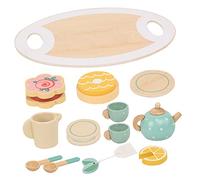 Didiseaon 1 Set Wooden Tea Set for Pretend Play Afternoon Tea Party Miniature Teaware for Boys Safe and Realistic Simulation Kitchen for Imaginative Play