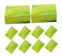 Didiseaon 10 Packs of Outdoor Extraction Type Papers Made from Bamboo Pulp and Wood Pulp, Practical Pocket Facial Tissues for Travel, Hotels and Bars