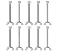 Didiseaon 10 Pairs Hand Tighten Wing Nuts and Screws Stainless Steel Kit for Machines with Classic Design Use in Offices and Bedrooms