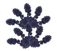 Didiseaon 10 Pairs Handmade Chinese Knot Bead Buttons for Sewing Cheongsam Sweater Cloak Coats Scarf Cardigan Costume Fasteners Elegant Seven-Bead Closure for DIY Clothes and Party Wear