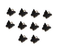 Didiseaon 10 Pcs Black Acrylic Butterfly Charm Pendants DIY Jewelry Making Accessories for Crafting and Decoration