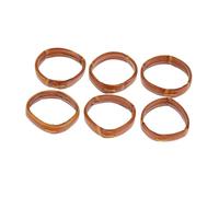 Didiseaon 10 Pcs Genuine Leather Watch Strap Rings Anti-skid Decorative Loops Replacement Keepers for Men and Women Watches Classic Brown