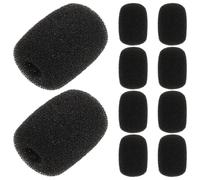 Didiseaon 10 Pcs Headset Microphone Foam Windscreen Covers, Mini Lapel Mic Windshield Caps, Noise Reduction Pop Filter for Headsets V3 V9s, Suitable for Gaming and Wireless Communication