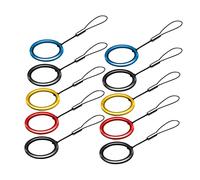 Didiseaon 10 Pcs Metal Phone Lanyard Ring Strap with Detachable Anti Lost | Id Card and Camera, Office School Use, Easy to Connect Secure Carry, Hanging Rope Set Random Color