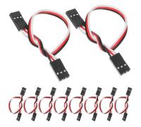 Didiseaon 10 Pcs Pin Female to Female Servo Extension Lead Wire Cable 10cm