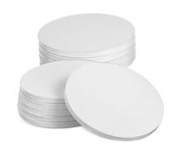 Didiseaon 10 Pcs White Corrugated Paper Cake Drums Thick Round Cake Boards for Wedding Birthday Party Strong Stable Base Easy to Handle Baking Accessories