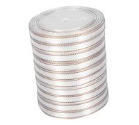 Didiseaon 10 Rolls DIY Gold-Edged Ribbon: 72.2ft Floral Bouquets DIY Crafts Polyester Ribbon for Hair Bow Weddings Holidays & Special Occasions