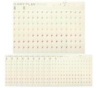 Didiseaon 10 Sheets Planning Chart Simple and Fresh Paper Daily to Do List Sheets Multifunctional Detailed Plan Life Planner for Students and Workers