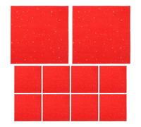 Didiseaon 10 Sheets Red Chinese Calligraphy Paper 17x17cm Smooth Writing Rice Paper for Painting and Art Projects with Crisp Results, for Calligraphy Practice and Spring Festival Decorations