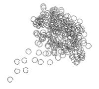 Didiseaon 100 Pcs Open Jump Rings Coil Keychain Keychain Made of Iron and Stainless Steel Bright Dazzling Style Easy to Use and Item Repairs