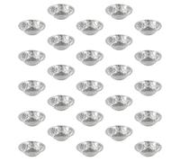Didiseaon 100pcs Disposable Foil Egg Tart Trays Non Stick Tinfoil Tart Pans for Baking Egg and Puddings for Friends Gathering