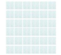 Didiseaon 100pcs Disposable Hand Makeup Palettes 7x7cm Pu Film Waterproof Adhesive Mixing Plates for Liquid Foundation and Nail Art, Single-use Cosmetic Pallets for Professional Makeup