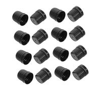 Didiseaon 100pcs Essential Oil Bottle Screw Caps 18 Teeth Child Resistant Leakproof Replacement Caps for Fragrance Bottles Aromatherapy Diffuser Accessories