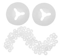 Didiseaon 100pcs Eye Mouth Gaskets Plastic Nose-Making Gaskets for Crochet Bear DIY Doll Making Parts Enhancing Crafting Efficiency and Preventing Safety Eyes Falling for Stuffed Animals