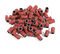 Didiseaon 100pcs Grit Sanding Bands for Nail Drill Polisher Corundum Grinding Head Manicure Tool for Natural and Artificial Nails Suitable for Pedicure and Manicure Use