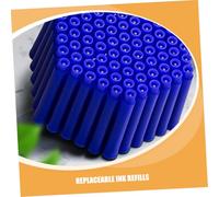 Didiseaon 100pcs Heat Erasable Ink Refills for Fountain Pens Smooth Writing Replacement Pen Cartridges for Office School Calligraphy with Quick Drying Seamless Ink Flow Blue Color