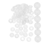 Didiseaon 100pcs High Transparency PVC Furniture Feet Protectors Multi-function Anti-slip Chair Wheel Stoppers for Carpet Sofas Scratch-resistant Couch Pads
