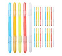 Didiseaon 100Pcs Mixed Color Double Hole Binder Clips Plastic Document Fasteners Punch Clip Clasps Loose-Leaf Paper Holders for Office, School, and Home Organization