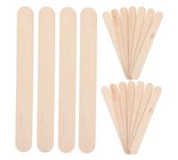 Didiseaon 100pcs Natural Wooden Popsicle Sticks for Ice Cream and Craft DIY Smooth Polished Multi-use Tongue Depressors for Handmade Models and Food-Grade Projects