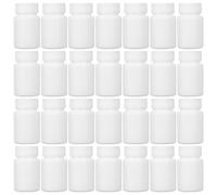Didiseaon 100pcs Pill Container Screw Top Bottle 30ml White Pe Airtight Leakproof Portable for Pills and Small Samples Travel Daily Use