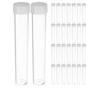 Didiseaon 100pcs Plastic Tubes with Lids Beading Storage Tubes 3.1x0.6in 5g Capacity for Beads and Small Items, Travel Cases, Craft Kits