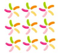 Didiseaon 100Pcs Plush DIY Doll Mouths Thick Lip Replacement for Stuffed Repair Animal Puppet Lips in Colors Soft Plush Material Craft Accessories for Making